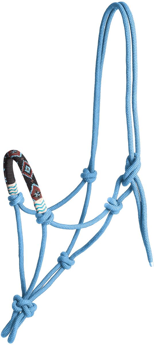 Waldhausen Pearls Knotenhalfter, azurblau, WB