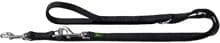 HUNTER lead, adjustable, double-layered, black, 25 mm/200 cm