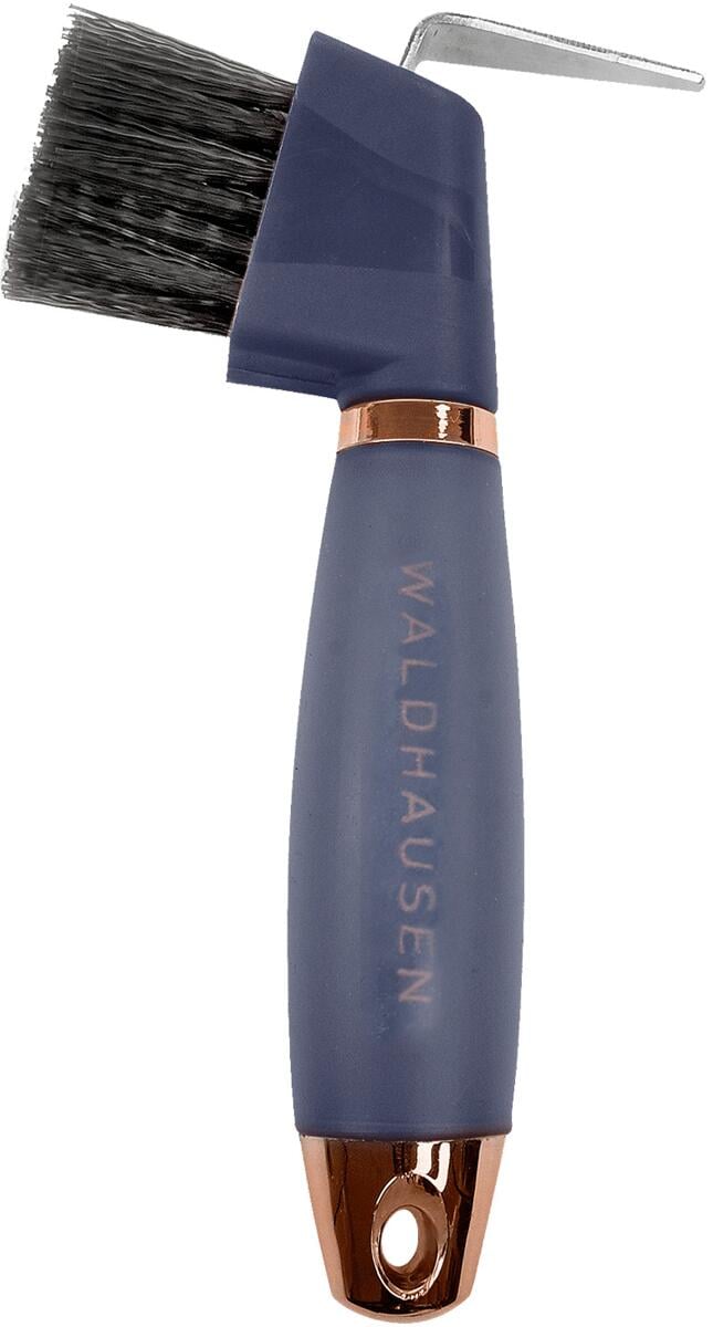 Waldhausen Hufkratzer mit Gelgriff, schwarz/rosé gold