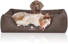 Knuffelwuff Tampa orthopädisches Hundebett, 120x85cm, braungrau