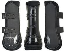Ghette e stivali per nodelli HKM Diamonds, nero, pony, 4 pezzi
