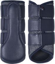 Ghette HKM Glitter Mesh Style, blu scuro, M