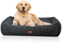 Knuffelwuff Matteo orthopädisches Hundebett, 120x100cm, schwarz