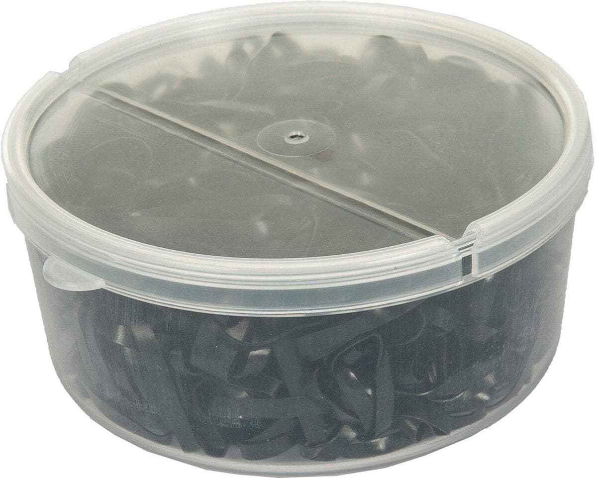 HKM Soft Mähnengummis, schwarz, 450 Stück