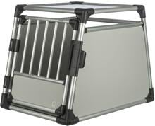 Scatola da trasporto Trixie, alluminio, M-L/60x65x86cm, grigio chiaro/argento