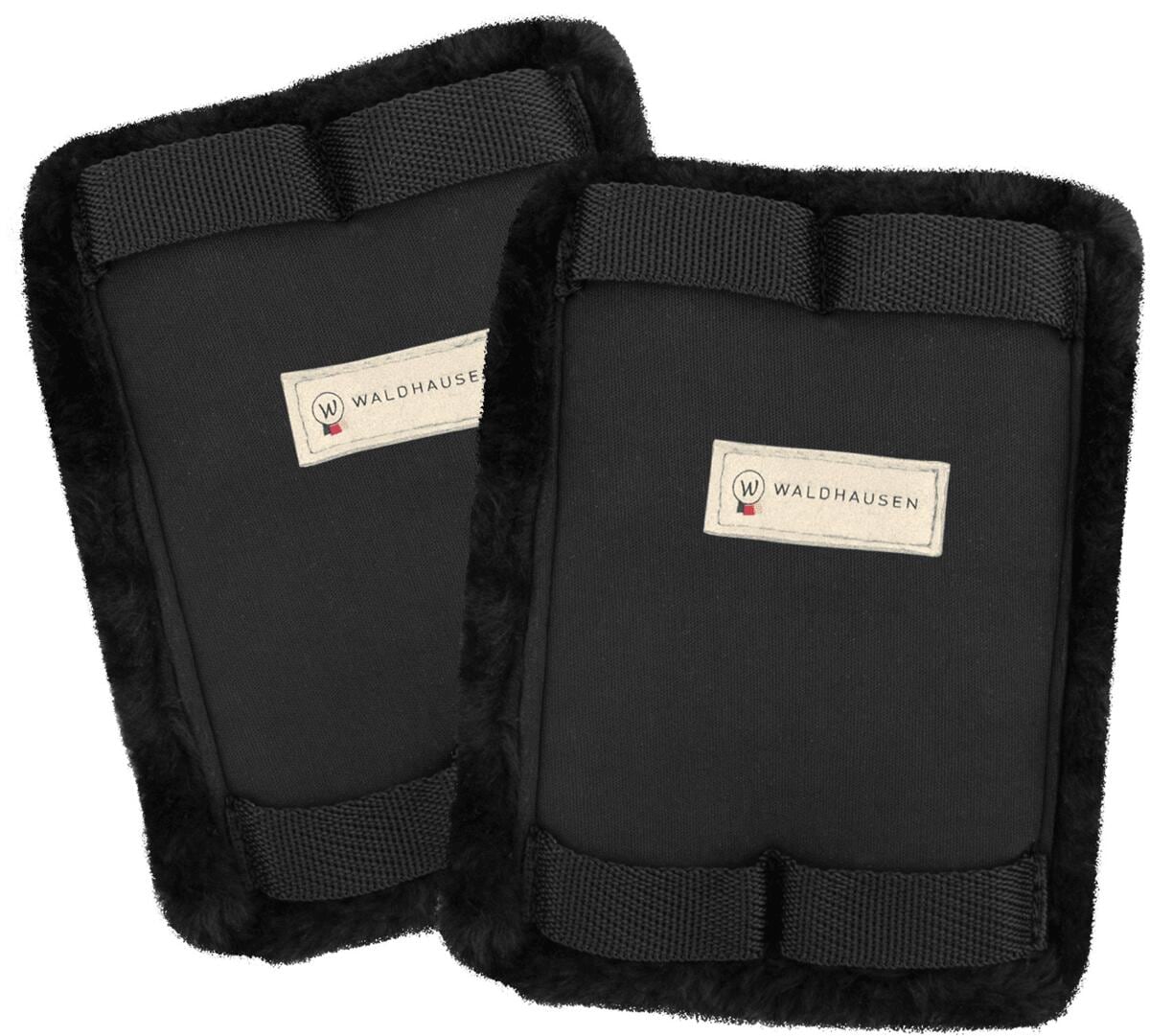 Waldhausen Schnallenschutz für Kurzgurte, schwarz, Synthetikfell