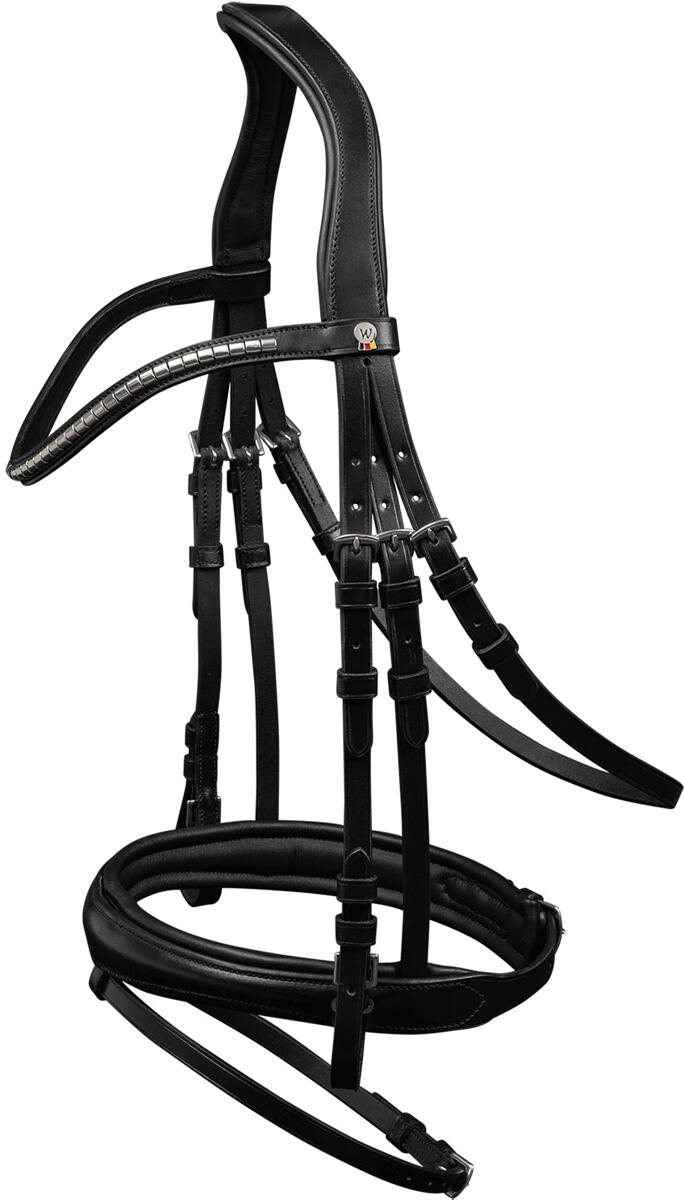 Waldhausen X-Line Clincher Trensenzaum, schwarz, WB