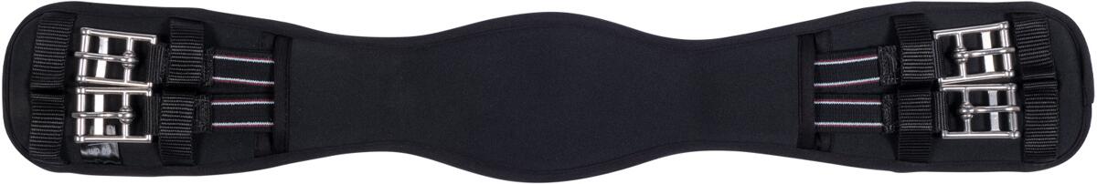 HKM Memory Foam Dressurgurt mit Elastik, schwarz, 70cm