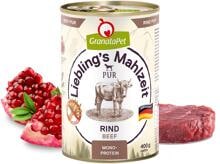 GranataPet Lieblings Mahlzeit Nassfutter mit Rind Pur 