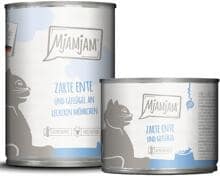 Cibo per gatti Mjamjam con anatra, pollame e carote