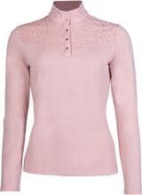 Camicia funzionale HKM Berry Lace, rosa scuro, XL