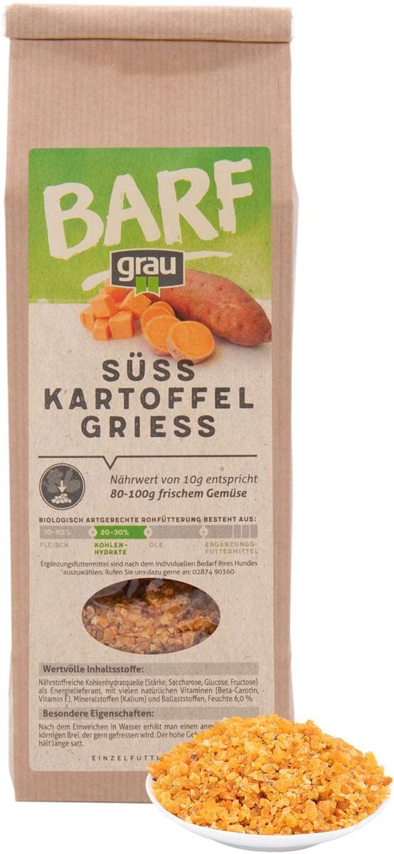 GRAU Süßkartoffel Grieß | Ergänzungsfutter | 150 g