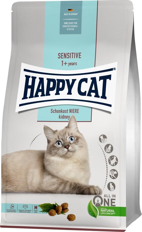 HappyCat Sensitive Schonkost | Niere | Katzenfutter | 4 kg
