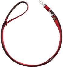 Guinzaglio in neoprene HUNTER, regolabile, rosso/nero, 25 mm/200 cm