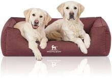 Knuffelwuff Leon orthopädisches Hundebett, 120x85cm, rot