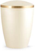 Urna per animali Völsing Elegance Edition, fascia dorata spazzolata, madreperla color champagne, 2,8 L