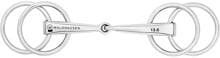Punta di guida Waldhausen con 4 anelli, acciaio inox, anello 5cm, 16mm/14,5cm