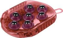 HKM Flip massage glove, bordeaux/grey