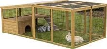 KERBL Pet Freilaufgehege mit Plastikdach & Ausbruchsperre, 220x115x75cm