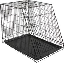 KERBL Pet Gittertransportbox, trapezförmig, zweitürig