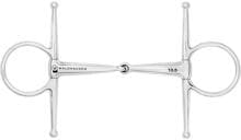 Snaffle a gambo Waldhausen, a rottura singola, acciaio inox, 16mm/13,5cm
