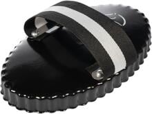 HKM Bob metal curry comb, black, 15.5x10.5cm