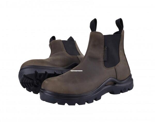 USG YORK Crosslander Zugstiefelette mit Stahlkappe, Leder, patina natural, 41