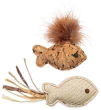 beeztees CATN CAT PLU FISH SADIE 2X 10