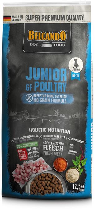Belcando Junior GF Poultry | mit Geflügel | getreidefreies Hundefutter | 4 kg