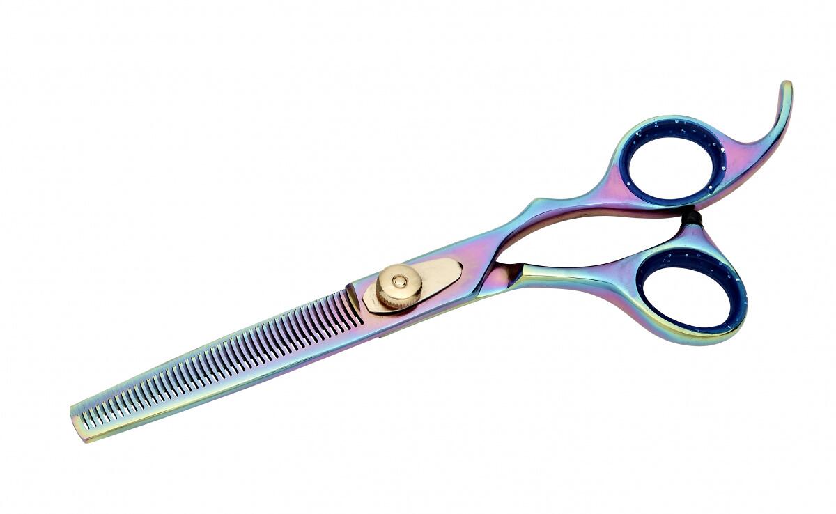 GEIB Kiss Rainbow Modellierschere, 42-zähnig, 18cm