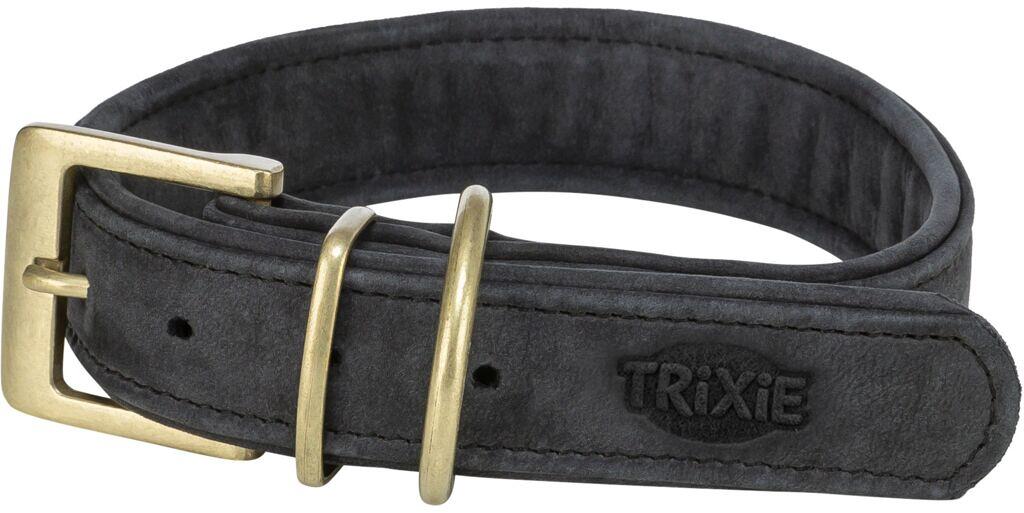 Trixie Pure Halsband, Leder, XS, 25-31cm/25mm, schwarz