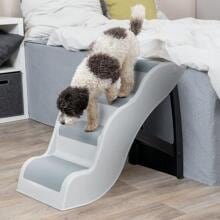 Trixie Treppe, Kunststoff, 38,5x60x79cm, hellgrau