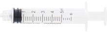 Siringa monouso KRUUSE, a 3 componenti, Luer Lock, 5-6 ml, 100 pezzi