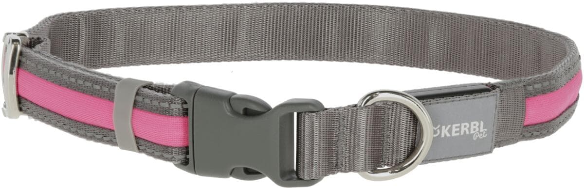 KERBL Pet Light & Reflex Leuchthalsband, pink, M/L