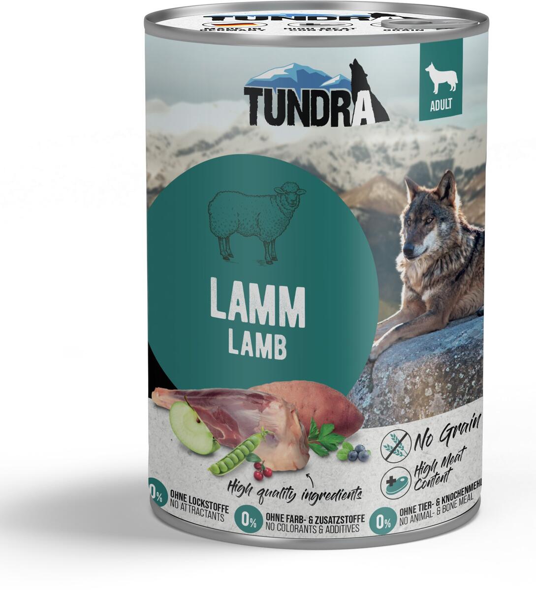 Tundra Dog Nassfutter mit Lamm, 6x400g