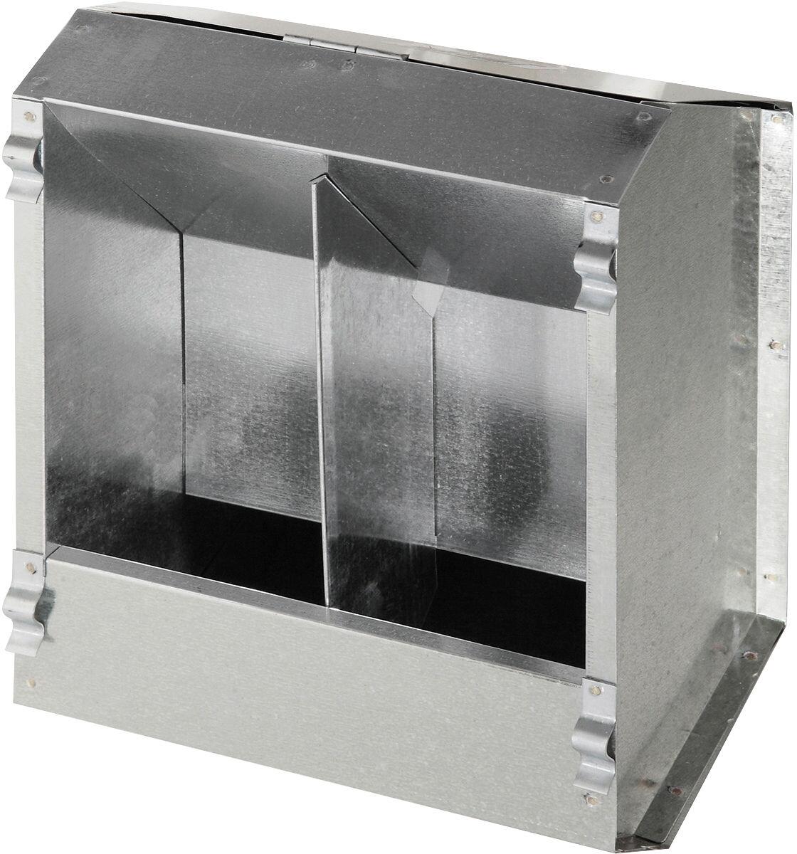 KERBL Pet Futterautomat für Kaninchen, Metall, 2 Fressplätze