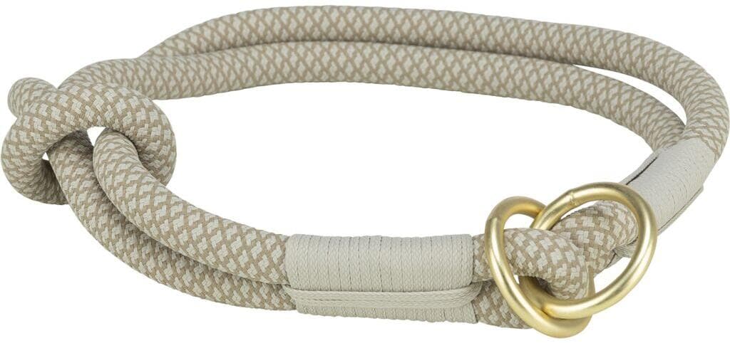 Trixie Soft Rope Zug-Stopp-Halsband, grau/hellgrau, L–XL, 55cm/ø13mm