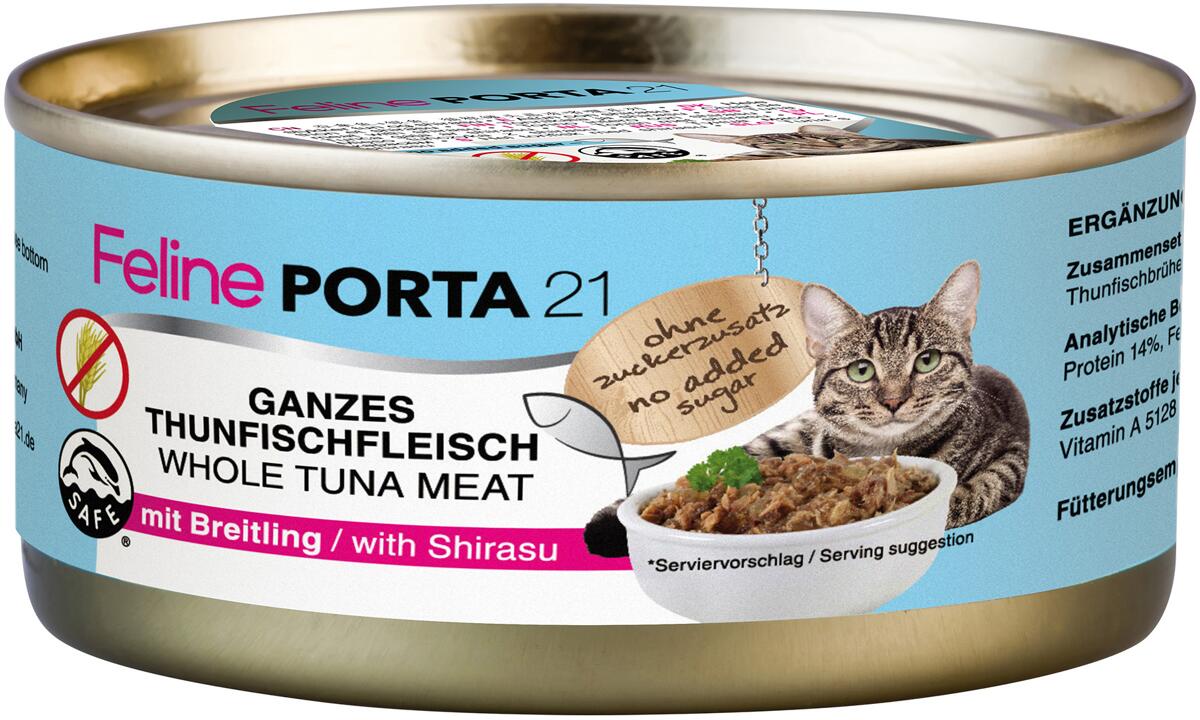 Porta21 Feline Nassfutter, Thunfisch & Breitling, 24x156g