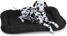 Knuffelwuff Lucky Indoor- und Outdoor-Hundebett, 118x85cm, schwarz