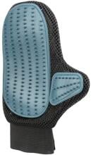 Trixie Fellpflege-Handschuh, Mesh-Material/TPR, 18x24cm, dunkelgrau/blau