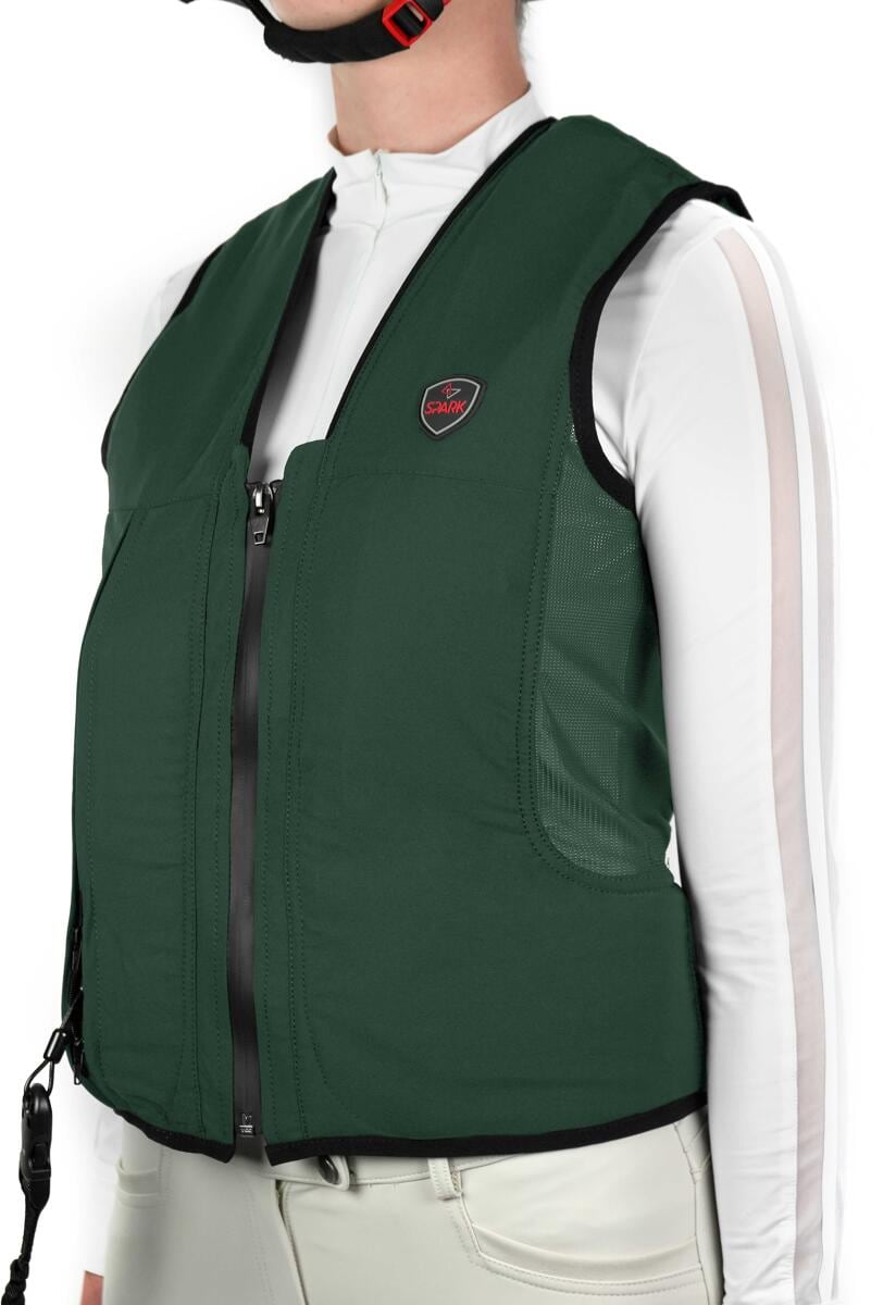 SPARK Manege Airbag-Weste, dunkelgrün, Adult XL