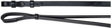 Redini a doppia briglia Waldhausen in cuoio, 13 mm, nero con gancio