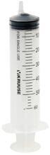 Siringa monouso KRUUSE, eccentrica, a 3 componenti, attacco Luer, 50-60 ml