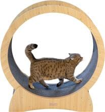KERBL Pet Cat Exercise Wheel, beige/grey, 90x97cm