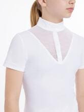 LeMieux Young Rider Eva Kurzarm Turniershirt, weiß