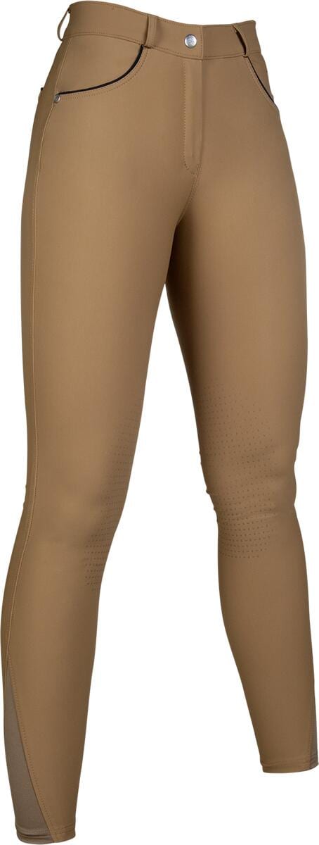 HKM Beagle Reithose, Silikon-Kniebesatz, camel, 36