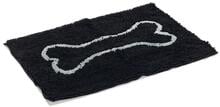 D.GS Dirty Dog Türmatte, schwarz, 78x51cm