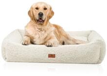 Knuffelwuff Matteo orthopädisches Hundebett, 80x65cm, beige