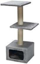 beeztees SCRATCH TREE DORA GREY 38X38X91