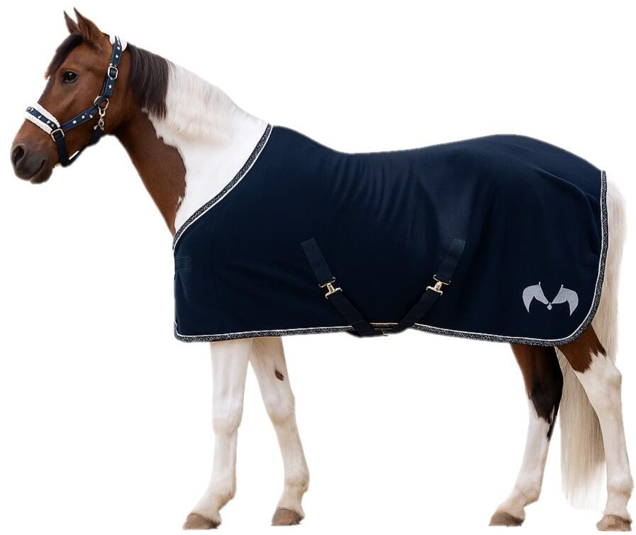Waldhausen Lucky Fleece Abschwitzdecke, nachtblau, 125cm